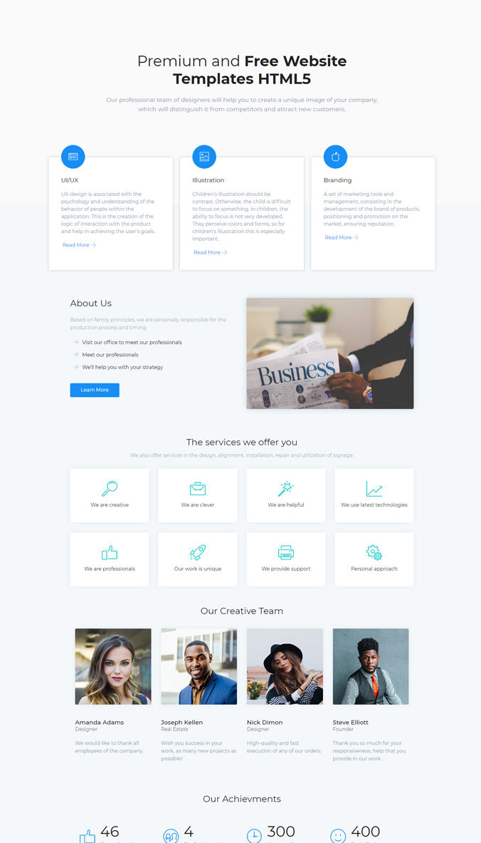 Software Company Website Template