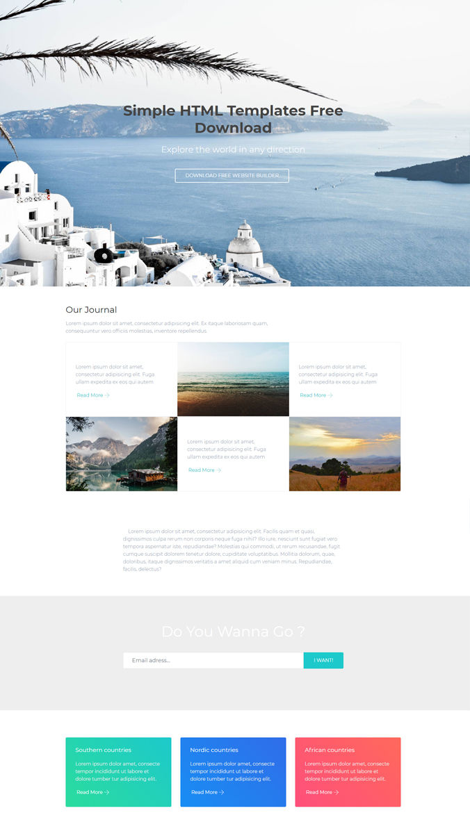 Travel Website Templates